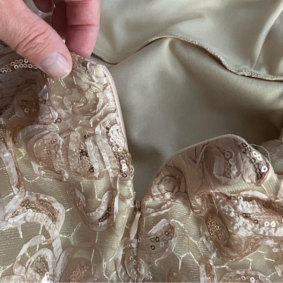 Tawny Mini Gold Dress - Picture 4 of 7